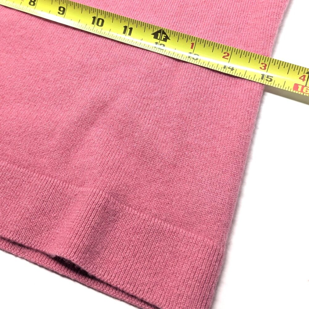 Cashmere Sleeveless Turtleneck Sweater Womans Small Light Salmon Pink Buchman - Picture 11 of 13